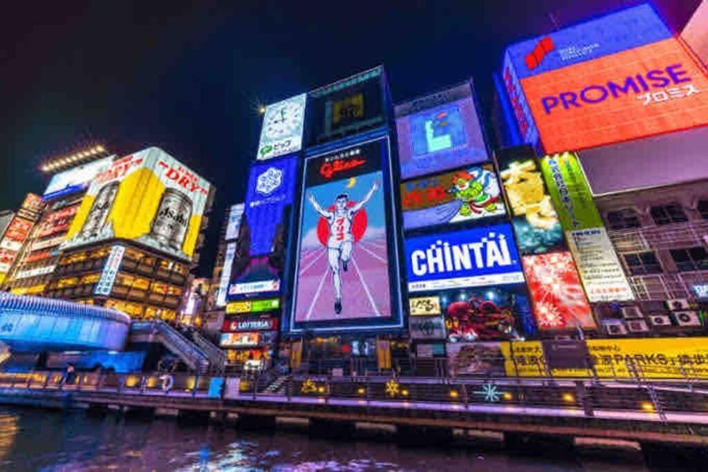 ー 8Greige ー 2Min Dotonbori Namba Kuromon Osaka Usj Wifi Unlimited Apartamento Exterior foto